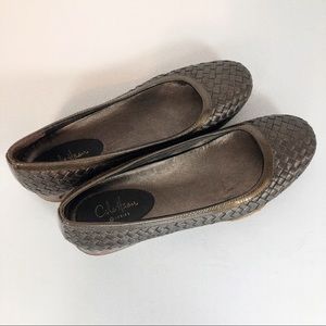 Cole Haan loafers, woven leather, Nike soles, 7AA